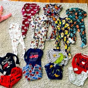 TEN ITEMS- Toddler Boy’s Pajama Bundle